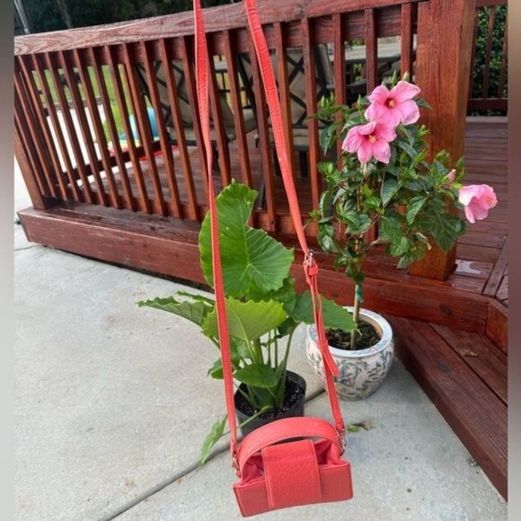Coral Pink Mini Purse Small - Picture 4 of 12